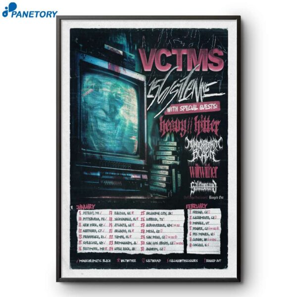 Vctms With 156 Silence And Heavy Hitter US Tour Winter 2025 Poster