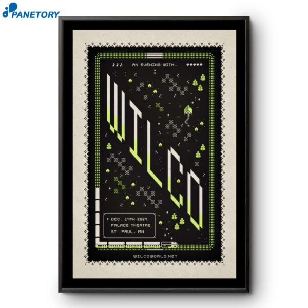 Wilco Christmas St Paul Mn Dec 14 2024 Poster