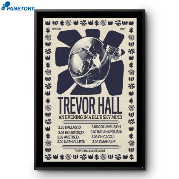 Winter Tour 2025 Trevor Hall Poster