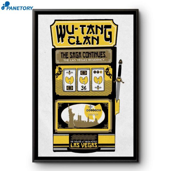 Wu-tang Clan Las Vegas Residency 2024 Tour Poster