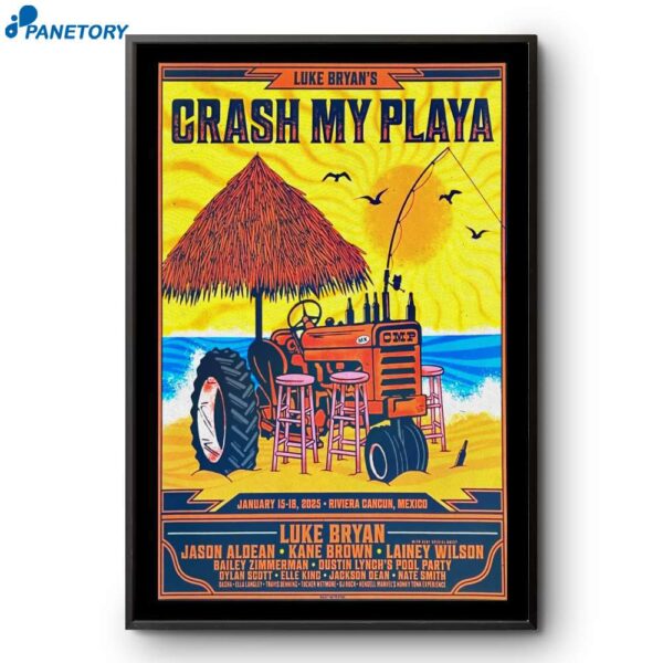 Crash My Playa Moon Palace Riviera Cancun Mexico Jan 15-18 2025 Poster