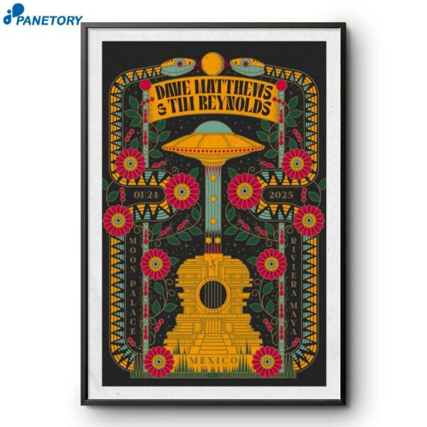 Dave Matthews And Tim Reynolds Moon Palace Jan 24 2025 Poster