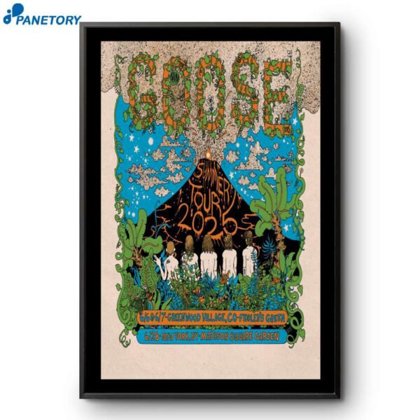 Goose Madison Square Garden Summer Tour Jun 28 2025 Poster