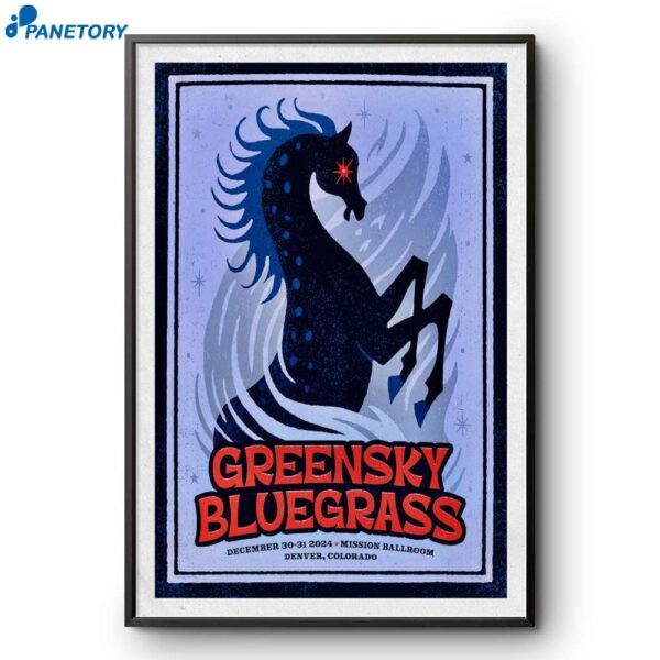 Greensky Bluegrass Denver Co December 30-31 2024 Poster