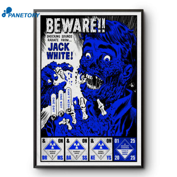 Jack White January 25 2025 Anaheim Ca Grove Of Anaheim Poster