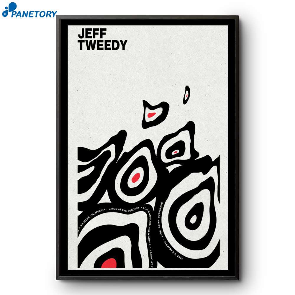 Jeff Tweedy Los Angeles California Jan 2-3 2025 Poster 2 Jeff Tweedy Los Angeles California Jan 2-3 2025 Poster