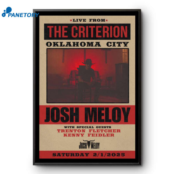 Josh Meloy The Criterion Poster Oklahoma City Feb 2 2025 Poster