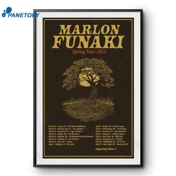 Marlon Funaki Spring Tour 2025 Poster