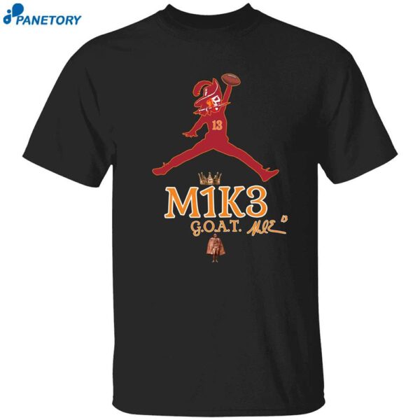 Mike Evans M1k3 Goat Buccaneers Signature Shirt