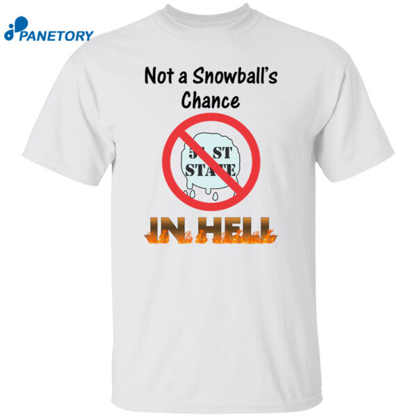 Not A Snowball’s Chance In Hell Stand Up For Canada No To 51st State Shirt