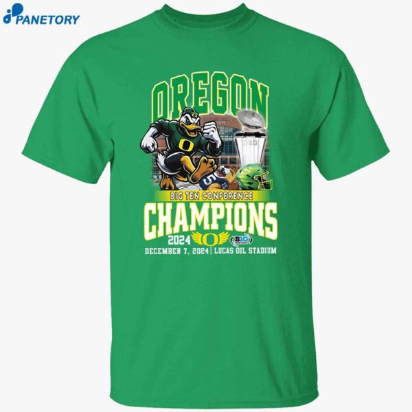 Oregon Big Ten Conference Champions 2024 Shirt