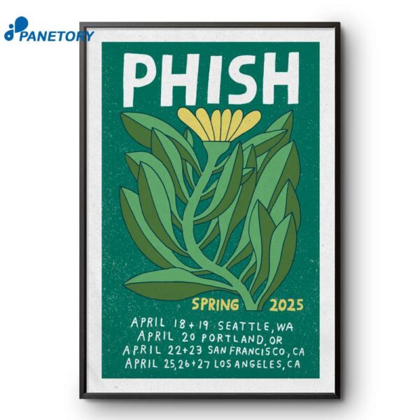 Phish Spring Shows April 2025 Poster