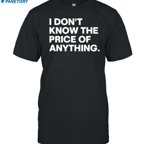 Rock Drew Carey Wearing I Don't Know The Price Of Anything Shirt