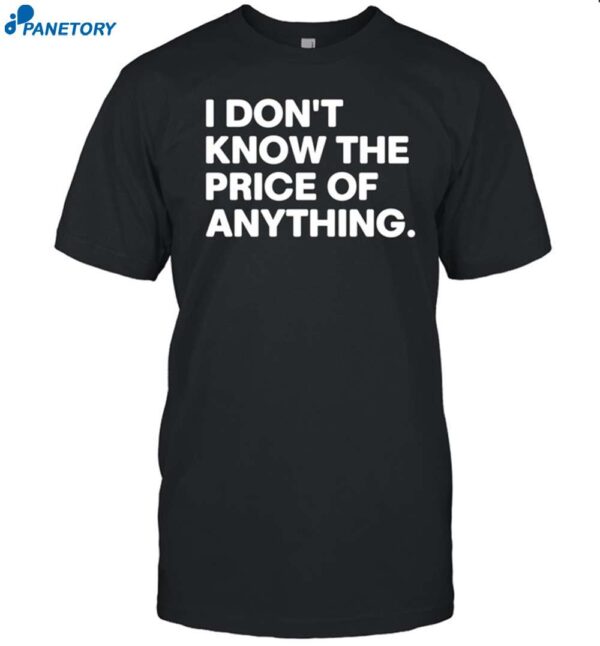 Rock Drew Carey Wearing I Don't Know The Price Of Anything Shirt