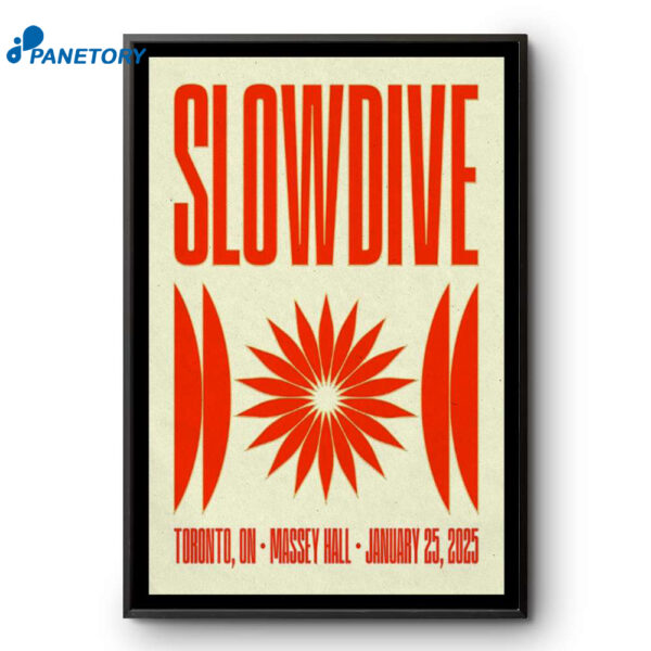 Slowdive Toronto On Canada January 25 2025 Poster