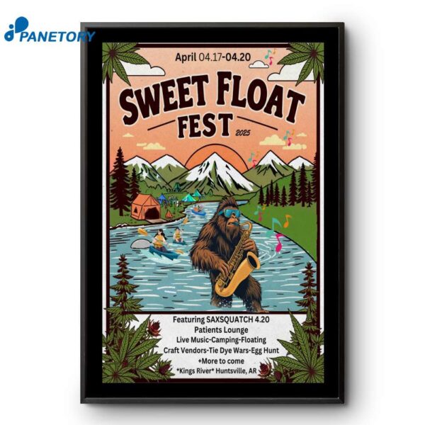 Sweet Float Fest Sweet Float Festival Huntsville Arkansas Apr 17 20 2025 Poster