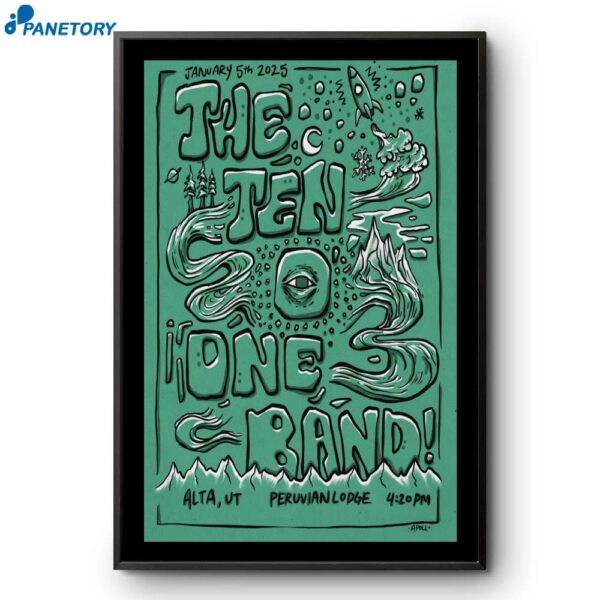 The Ten One Band Peruvian Lodge Alta Ut January 5th 2025 Poster