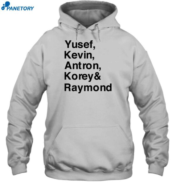 Yusef Kevin Antron Korey & Raymond Shirt 2