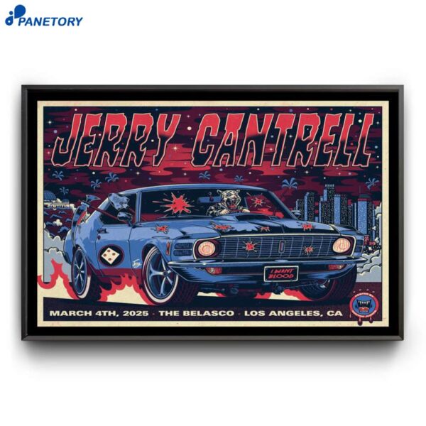 Jerry Cantrell Los Angeles Ca Mar 4 2025 Poster