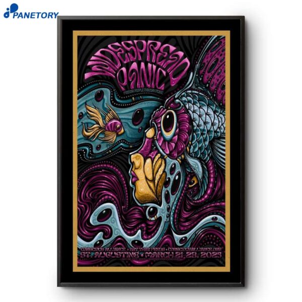 Widespread Panic In St Augustine Fl March 21-23 2025 Poster