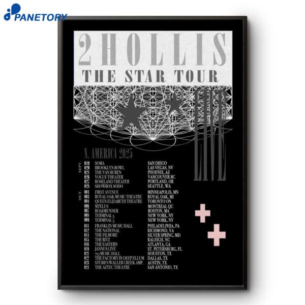 2hollis The Star Tour 2025 Poster