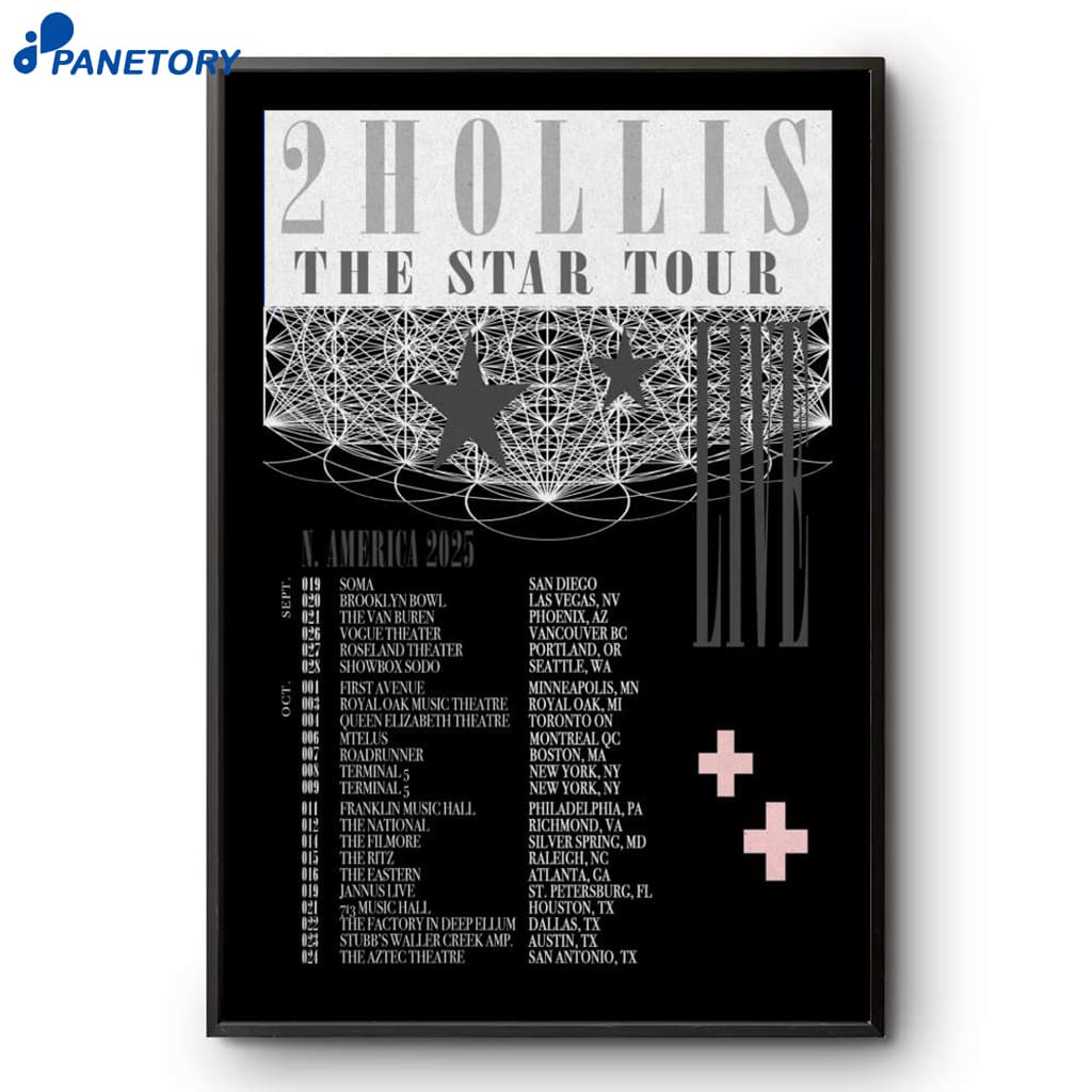 2hollis The Star Tour 2025 Poster 2 2hollis The Star Tour 2025 Poster