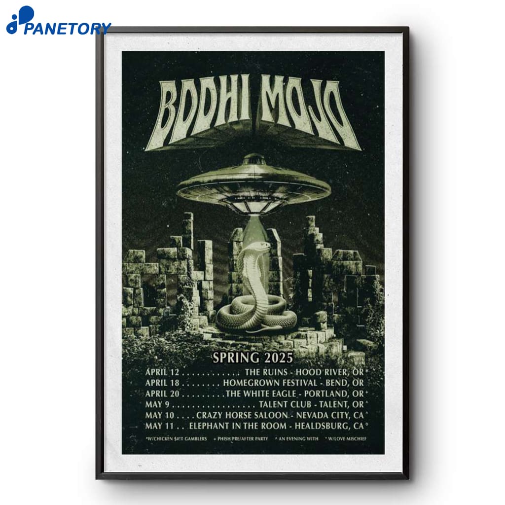 Bodhi Mojo Spring Tour 2025 Poster 2 Bodhi Mojo Spring Tour 2025 Poster