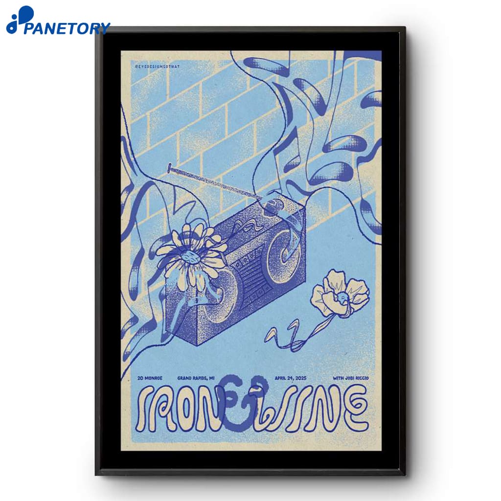 Iron & Wine Grand Rapids Mi Apr 24 2025 Poster 2 Iron & Wine Grand Rapids Mi Apr 24 2025 Poster