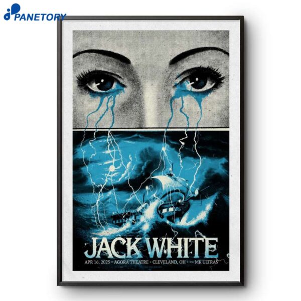 Jack White At Agora Theatre In Cleveland OH On Apr 16 2025 Poster