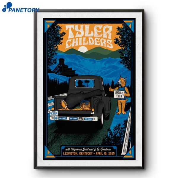 Tyler Childers Kroger Field Lexington KY Apr 19 2025 Poster
