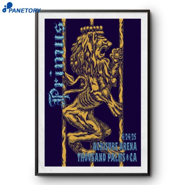 Primus Acrisure Arena Palm Desert Ca Apr 24 2025 Poster