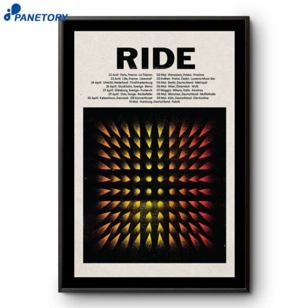 Ride Euro Tour 2025 Poster
