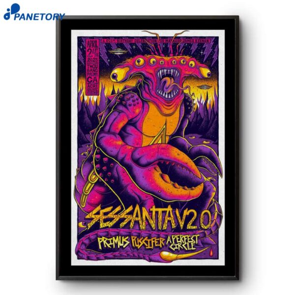 Sessanta Acrisure Arena Palm Desert Ca Apr 24 2025 Poster