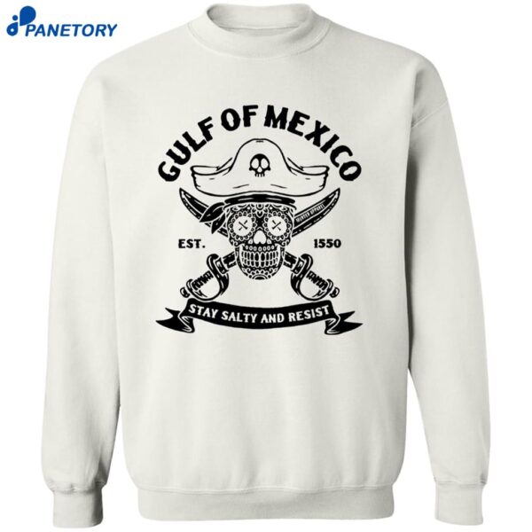 Skull Gulf Of Mexico Est 1550 Stay Salty And Resist Shirt 2