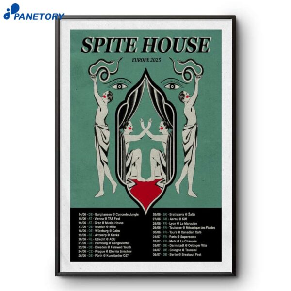 Spite House Europe Tour 2025 Poster