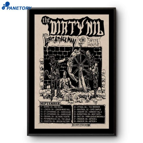 The Dirty Nil September Tour 2025 Poster