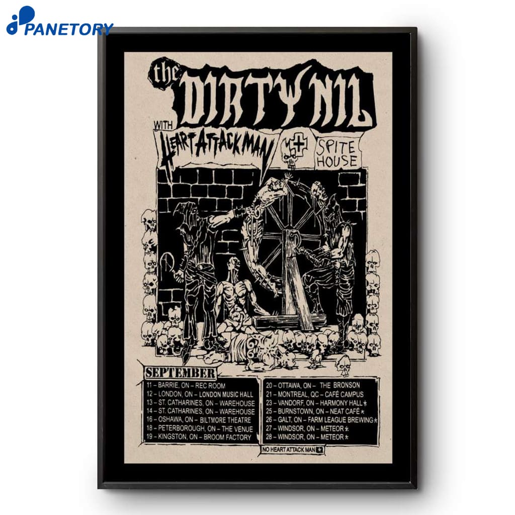 The Dirty Nil September Tour 2025 Poster 2 The Dirty Nil September Tour 2025 Poster