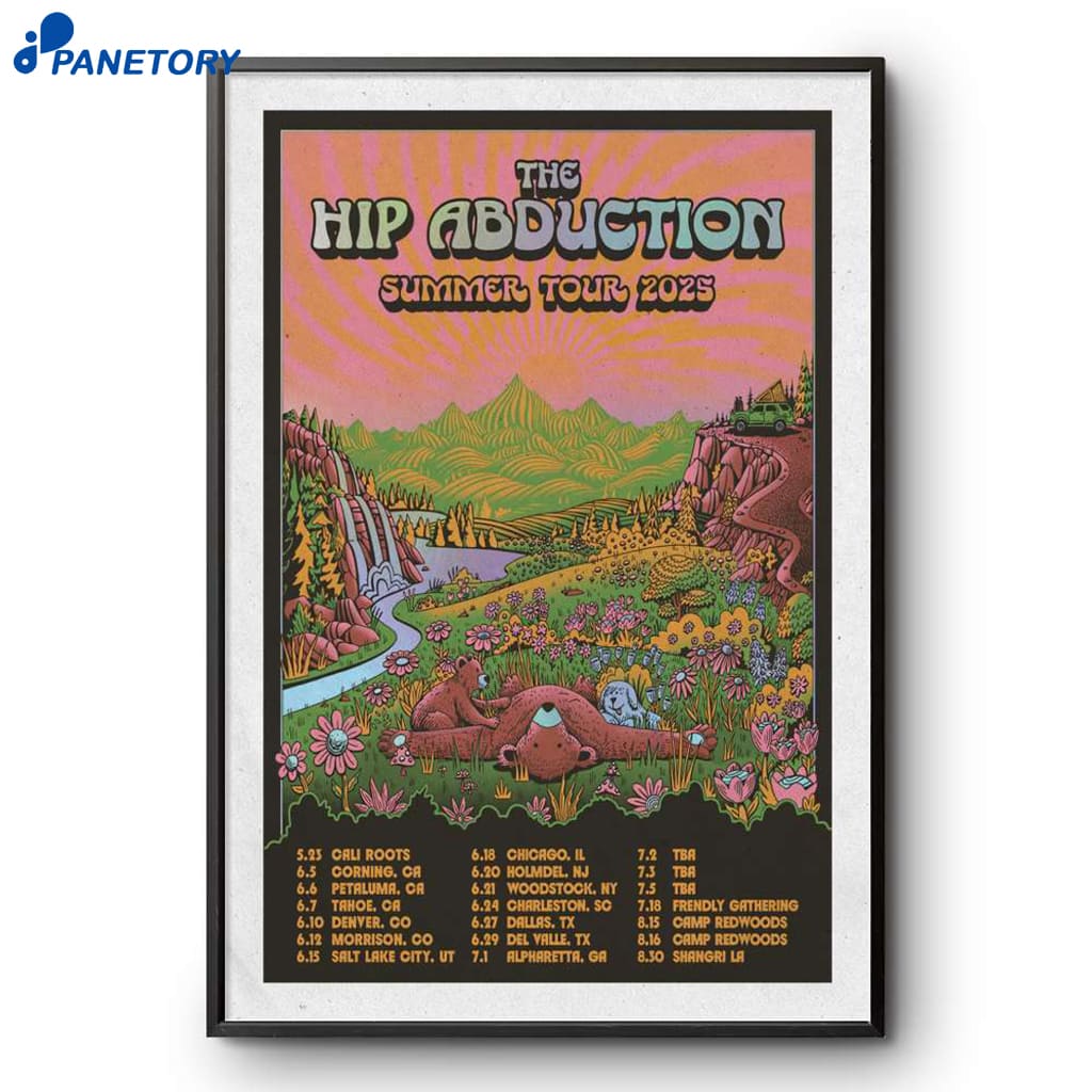 The Hip Abduction Poster Summer Tour 2025 Poster 2 The Hip Abduction Poster Summer Tour 2025 Poster