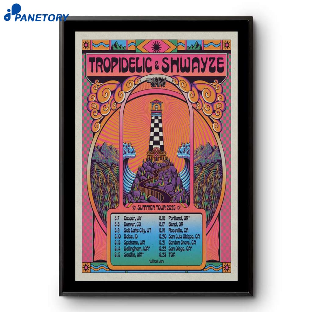 Tropidelic & Shwayze Summer Tour 2025 Poster 2 Tropidelic & Shwayze Summer Tour 2025 Poster