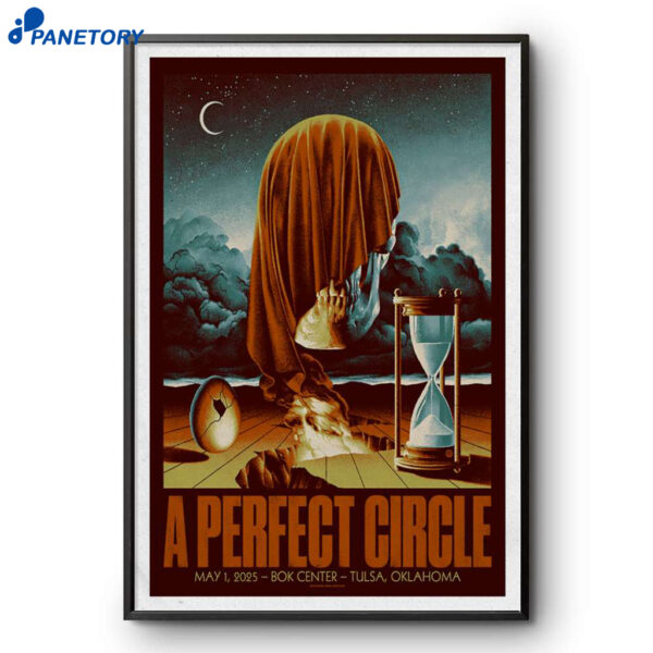 A Perfect Circle Tulsa Ok 05-01-2025 Poster