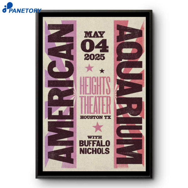 American Aquarium Houston Tx May 4 2025 Poster