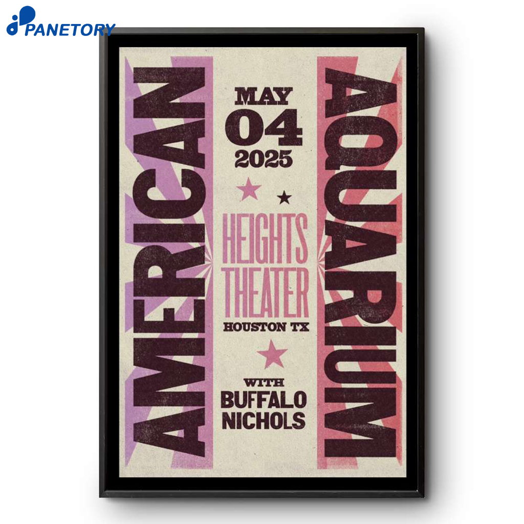 American Aquarium Houston Tx May 4 2025 Poster 2 American Aquarium Houston Tx May 4 2025 Poster