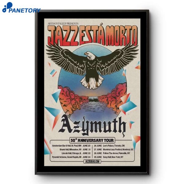 Azymuth Band 50th Anniversary Tour 2025 Poster