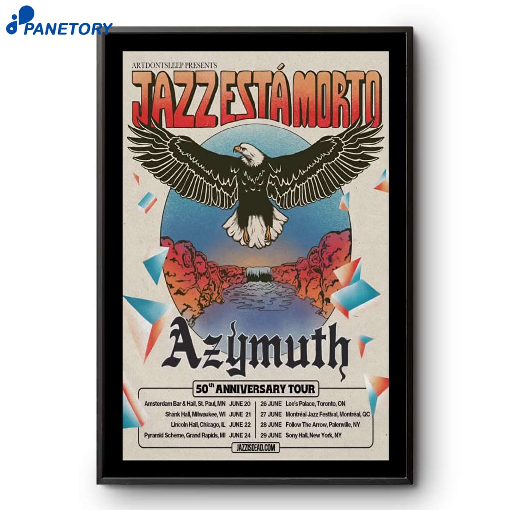 Azymuth Band 50th Anniversary Tour 2025 Poster 2 Azymuth Band 50th Anniversary Tour 2025 Poster