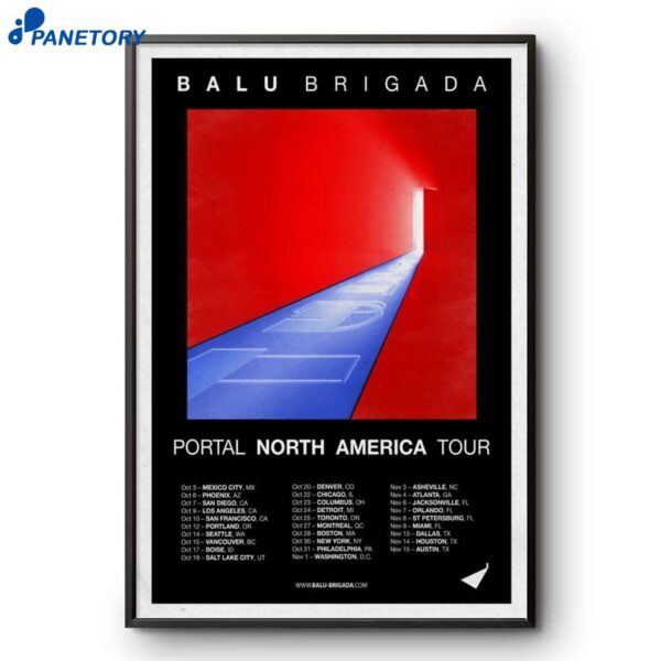 Balu Brigada Portal North America Tour 2025 Poster
