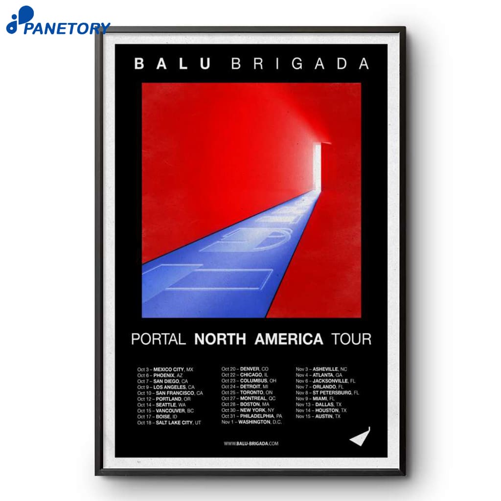 Balu Brigada Portal North America Tour 2025 Poster 2 Balu Brigada Portal North America Tour 2025 Poster
