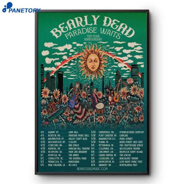 Bearly Dead Paradise Waits 10 Years Anniversary 2025 Poster