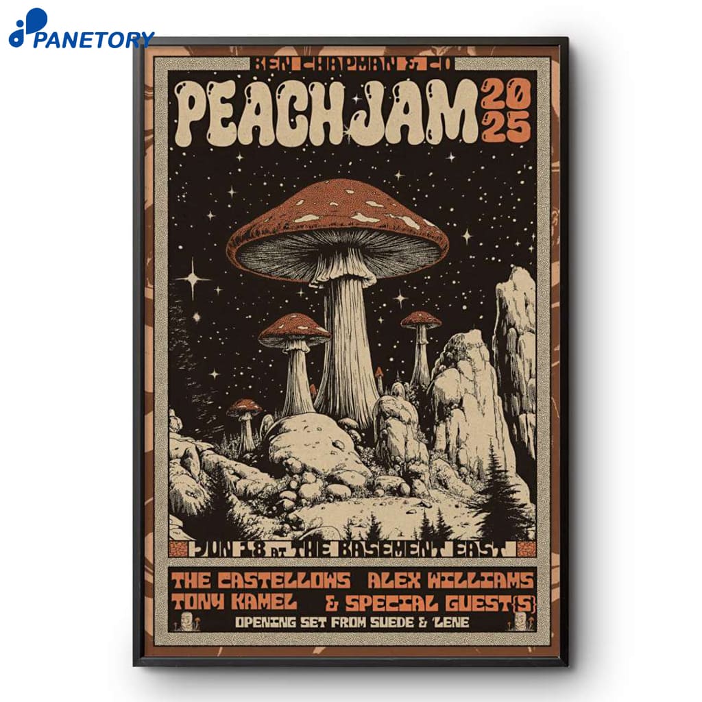 Ben Chapman's Peach Jam 6-18-2025 Nashville Tn Poster 2 Ben Chapman's Peach Jam 6-18-2025 Nashville Tn Poster