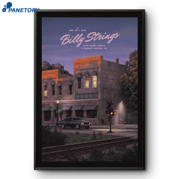 Billy Strings Grand Rapids MI Tour May 30 2025 Poster