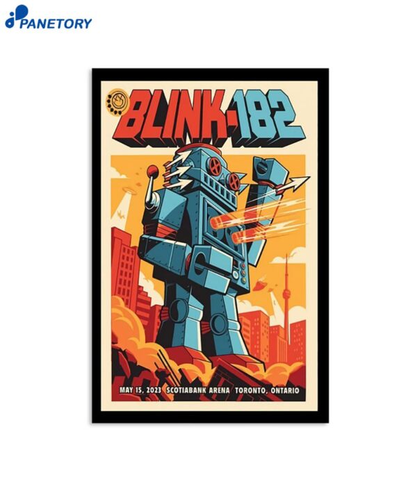 Blink-182 Toronto Canada 2023 Tour Poster